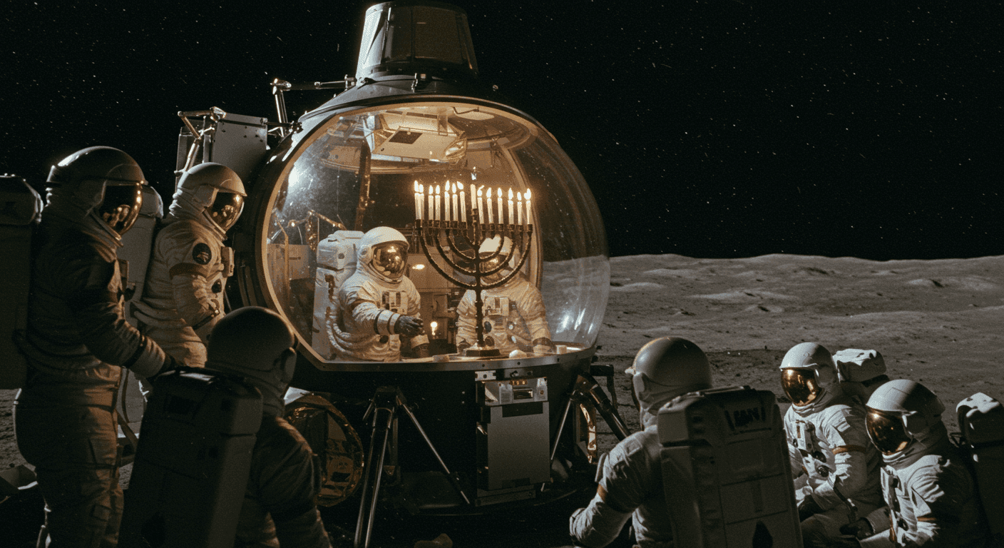 Channukah on the Moon